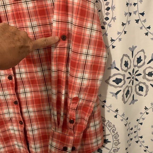 Women's Ariat Rebar LS Western Shirt - Size XXL with Camp Sleeves - Picture 3 of 9